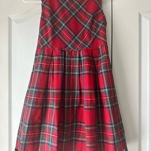 Vineyard Vines Red Plaid Kids Dress